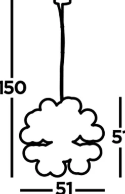 Searchlight Pendelleuchte Rauchglas Ø 51 cm 27x G9 Grau Chrom CARTER