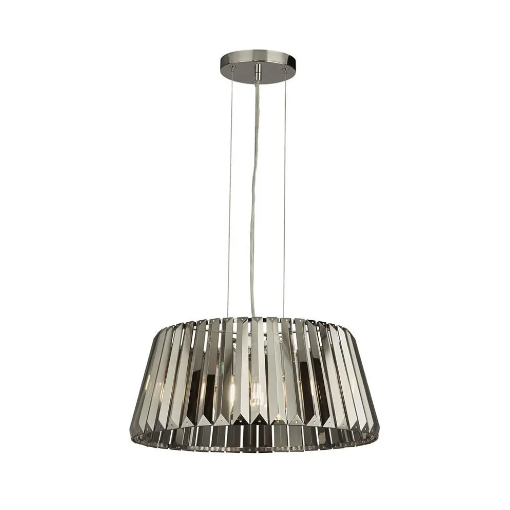 Searchlight Pendelleuchte Rauchglas Kristall Ø 47 cm H: max. 150 cm* Hängelampen|Esszimmer Lampen