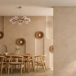 New Maytoni Pendelleuchte Rauchglas Metall G9 69 cm breit Modern