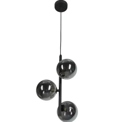 TK Lighting Pendelleuchte Rauchglas Metall B: 23 cm Kugelschirme* Wohnzimmerlampen|Glaslampen