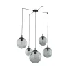 Sale TK Lighting Pendelleuchte Rauchglas Metall H: max. 2,1 m XXL verstellbar