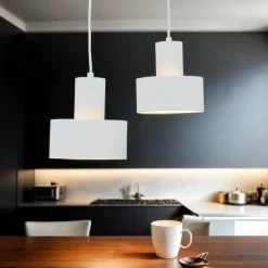 Best Sigma Pendelleuchte Rif Weiß 2 flammig