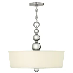 Online Elstead Pendelleuchte ROMINA Nickel Ø51cm kürzbar Lampe