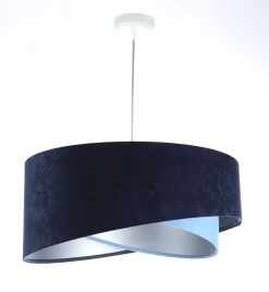 BPS Koncept Pendelleuchte rund Ø 50 cm E27 Stoff Velours Optik* Bürolampen|Schlafzimmer Lampen