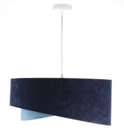 BPS Koncept Pendelleuchte rund Ø 50 cm E27 Stoff Velours Optik* Bürolampen|Schlafzimmer Lampen