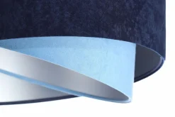 BPS Koncept Pendelleuchte rund Ø 50 cm E27 Stoff Velours Optik* Bürolampen|Schlafzimmer Lampen