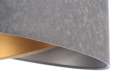 BPS Koncept Pendelleuchte rund Ø 50 cm Grau Silber Beige Gold E27 Stoff* Bürolampen|Schlafzimmer Lampen