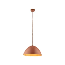 TK Lighting Pendelleuchte rund Ø 34 cm H: max. 165 cm Rot Metall E27* Hängelampen|Esszimmer Lampen