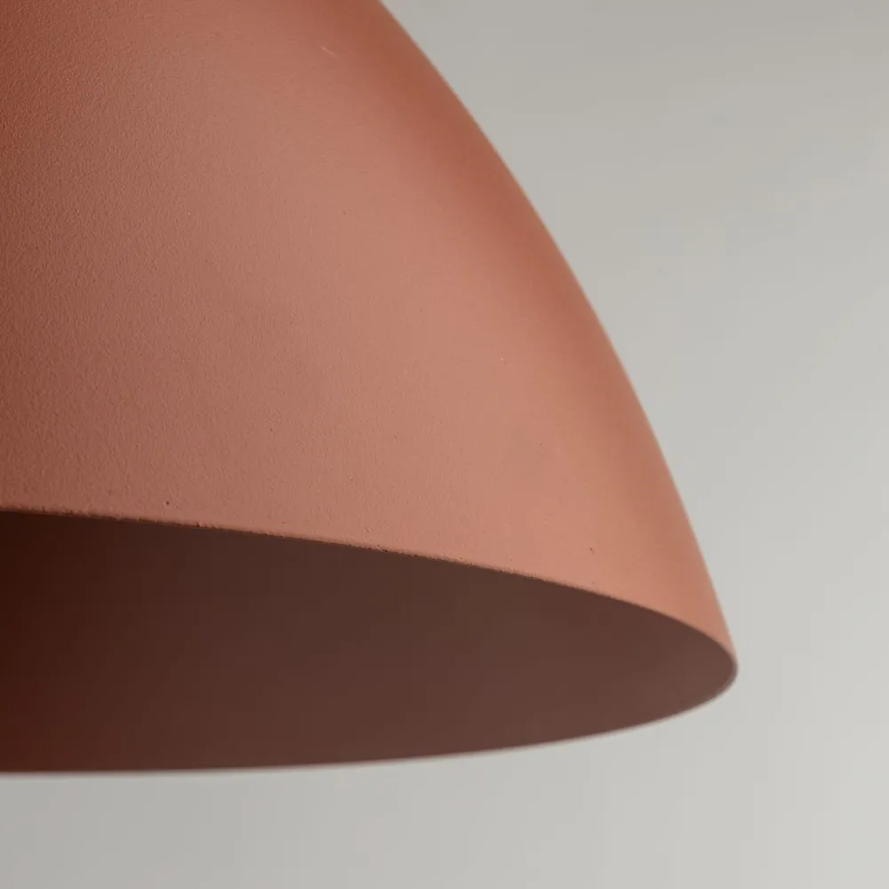 TK Lighting Pendelleuchte rund Ø 34 cm H: max. 165 cm Rot Metall E27* Hängelampen|Esszimmer Lampen