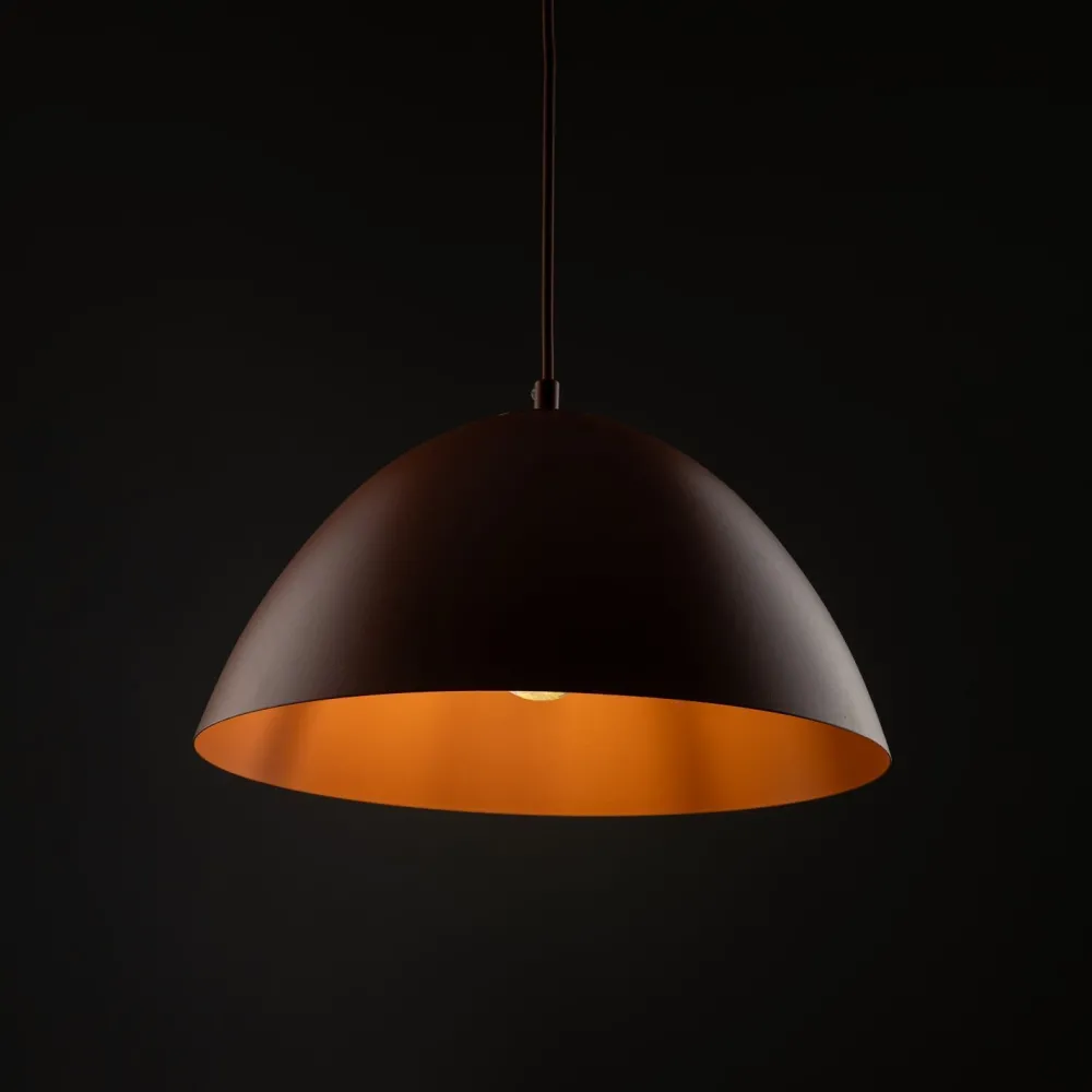 TK Lighting Pendelleuchte rund Ø 34 cm H: max. 165 cm Rot Metall E27* Hängelampen|Esszimmer Lampen