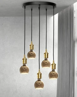 Best Giovanni Battista Pendelleuchte rund Ø 40 cm Messing Eisen verstellbar