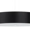Best Sollux Pendelleuchte rund Ø 50 cm Schwarz blendarm Stoff Glas