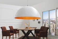 Invicta Interior Pendelleuchte rund Ø70cm Modern Design weiß Gold* Moderne Lampen|Designerlampen