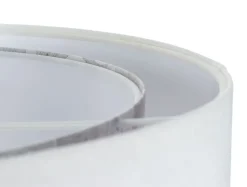 BPS Koncept Pendelleuchte rund D: 50 cm E27 Weiß Grau Stoffschirm* Hängelampen|Bürolampen