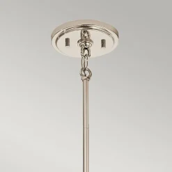 Discount Elstead Pendelleuchte rund D: 19,5 cm E27 Kugelschirm Regenglas