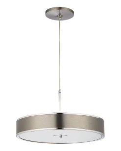 Jupiter Pendelleuchte rund in Silber Ø48cm LORSAN Esstisch* Moderne Lampen|Wohnzimmerlampen