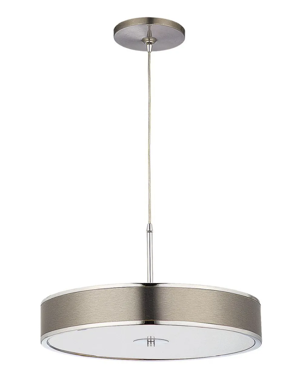 Jupiter Pendelleuchte rund in Silber Ø48cm LORSAN Esstisch* Moderne Lampen|Wohnzimmerlampen