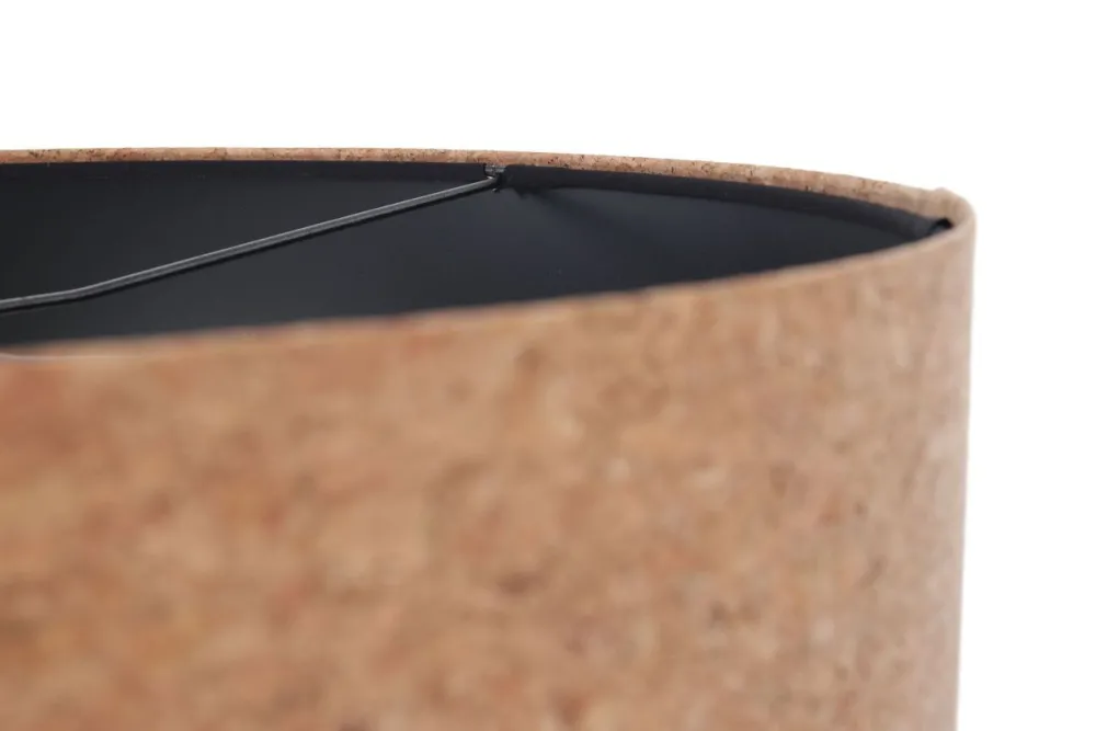 BPS Koncept Pendelleuchte rund Natur Schwarz Ø 40 cm E27 Kork* Hängelampen|Moderne Lampen