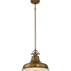 Sale Elstead Pendelleuchte RURAL aus Messing verstellbar Lampe