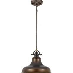 Outlet Elstead Pendelleuchte RURAL Braun Ø34cm Esstisch Lampe