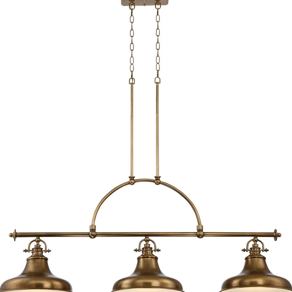 Elstead Pendelleuchte RURAL Messing Lampe 3xE27 L:133cm* Hängelampen|Industrie Lampen