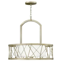 Elstead Pendelleuchte RYAN Silber Ø61cm verstellbar Lampe* Hängelampen|Moderne Lampen