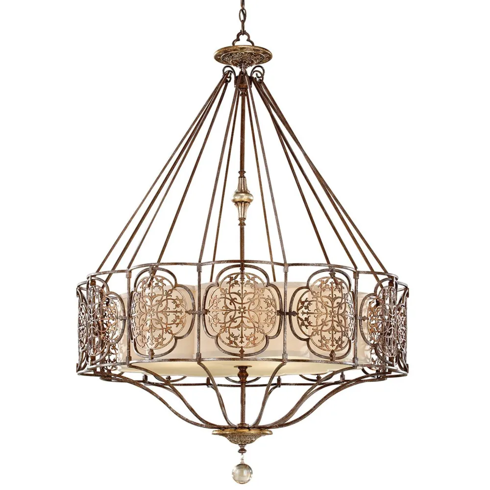 Elstead Pendelleuchte SAMEA in Bronze Ø82cm Esstisch Lampe* Rustikale Lampen|Designerlampen