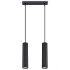 Sollux Pendelleuchte Schwarz B: 30 cm Aluminium GU10 2-flammig* Wohnzimmerlampen|Metall Lampen