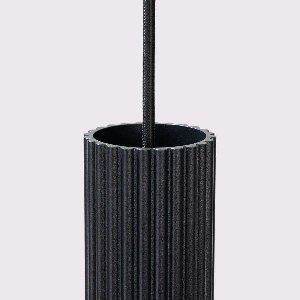 Sollux Pendelleuchte Schwarz B: 30 cm Aluminium GU10 2-flammig* Wohnzimmerlampen|Metall Lampen