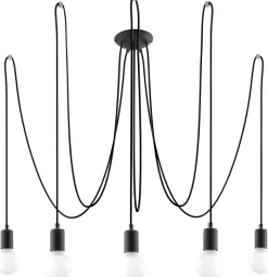 Sollux Pendelleuchte Schwarz flexibel verstellbar bis 3 m* Wohnzimmerlampen|Esszimmer Lampen