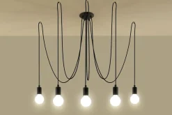 Sollux Pendelleuchte Schwarz flexibel verstellbar bis 3 m* Wohnzimmerlampen|Esszimmer Lampen