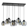 Best TK Lighting Pendelleuchte Schwarz Graphit 8xE27 Esstisch Lampe