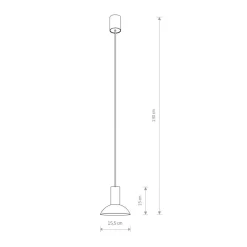 Discount Nowodvorski Pendelleuchte Schwarz GU10 Ø 15,5 cm Metall verstellbar