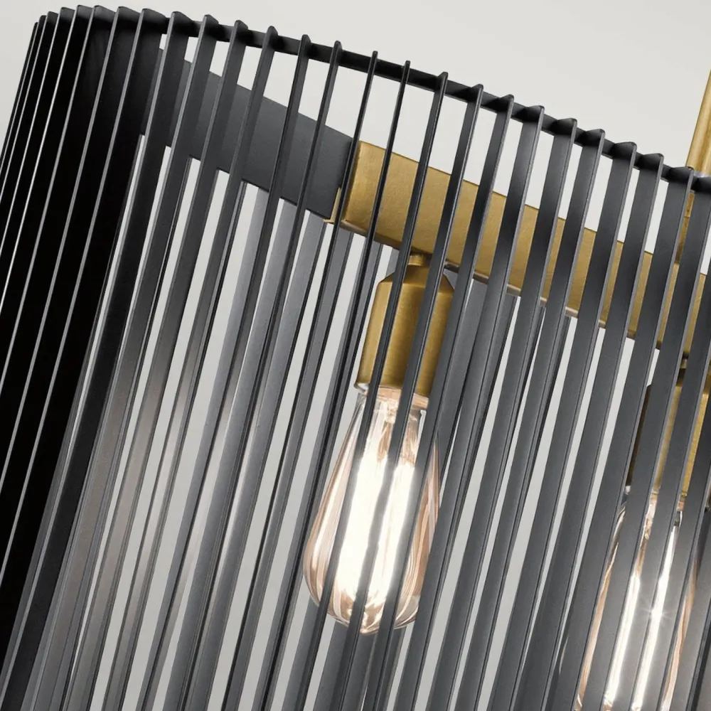 Best Elstead Pendelleuchte Schwarz Messing B: 101,6 cm 5x E27 Metall