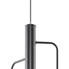 Sollux Pendelleuchte Schwarz Metall Retro 3-flammig E27 NERVIA* Hängelampen|Esszimmer Lampen