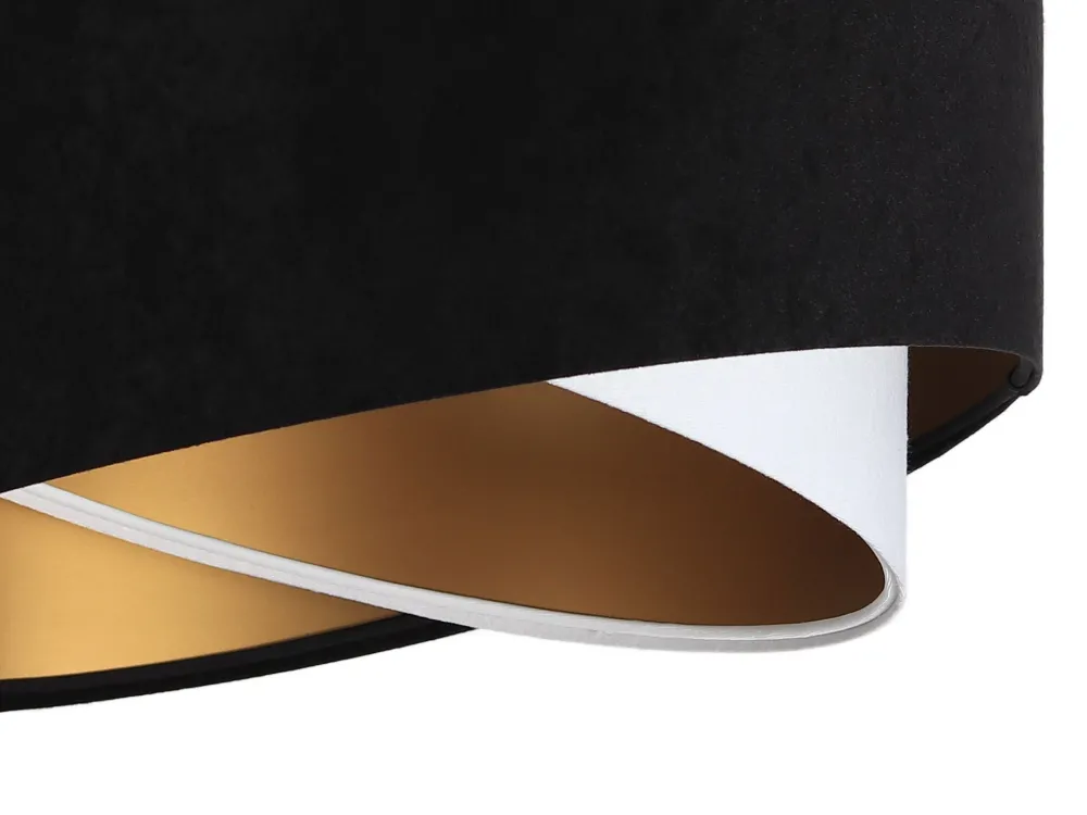 BPS Koncept Pendelleuchte Schwarz Weiß Gold Ø50cm Esstisch* Hängelampen|Esszimmer Lampen