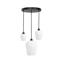 Best Giovanni Battista Pendelleuchte Schwarz Weiß 3-flammig E27 Ø 47,5 cm ADRIAN