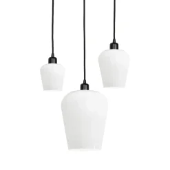 Best Giovanni Battista Pendelleuchte Schwarz Weiß 3-flammig E27 Ø 47,5 cm ADRIAN