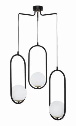 Online Jupiter Pendelleuchte Schwarz Weiß NAESALA 3xE14 Lampe