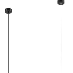 Clearance Lamkur Pendelleuchte Schwarz Weiß länglich Glas Metall 2x G9