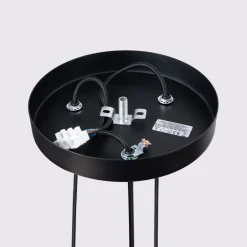 Sollux Pendelleuchte Schwarz 3x GU10 schmal Ø 19,5 cm Alu Modern* Hängelampen|Bürolampen