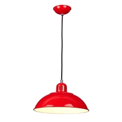 Best Elstead Pendelleuchte SECRETER Rot Ø30cm verstellbar Lampe