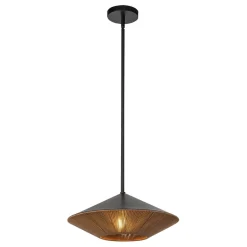 Outlet Elstead Pendelleuchte Seil Metall Ø 38,1 cm H: max. 137,8 cm