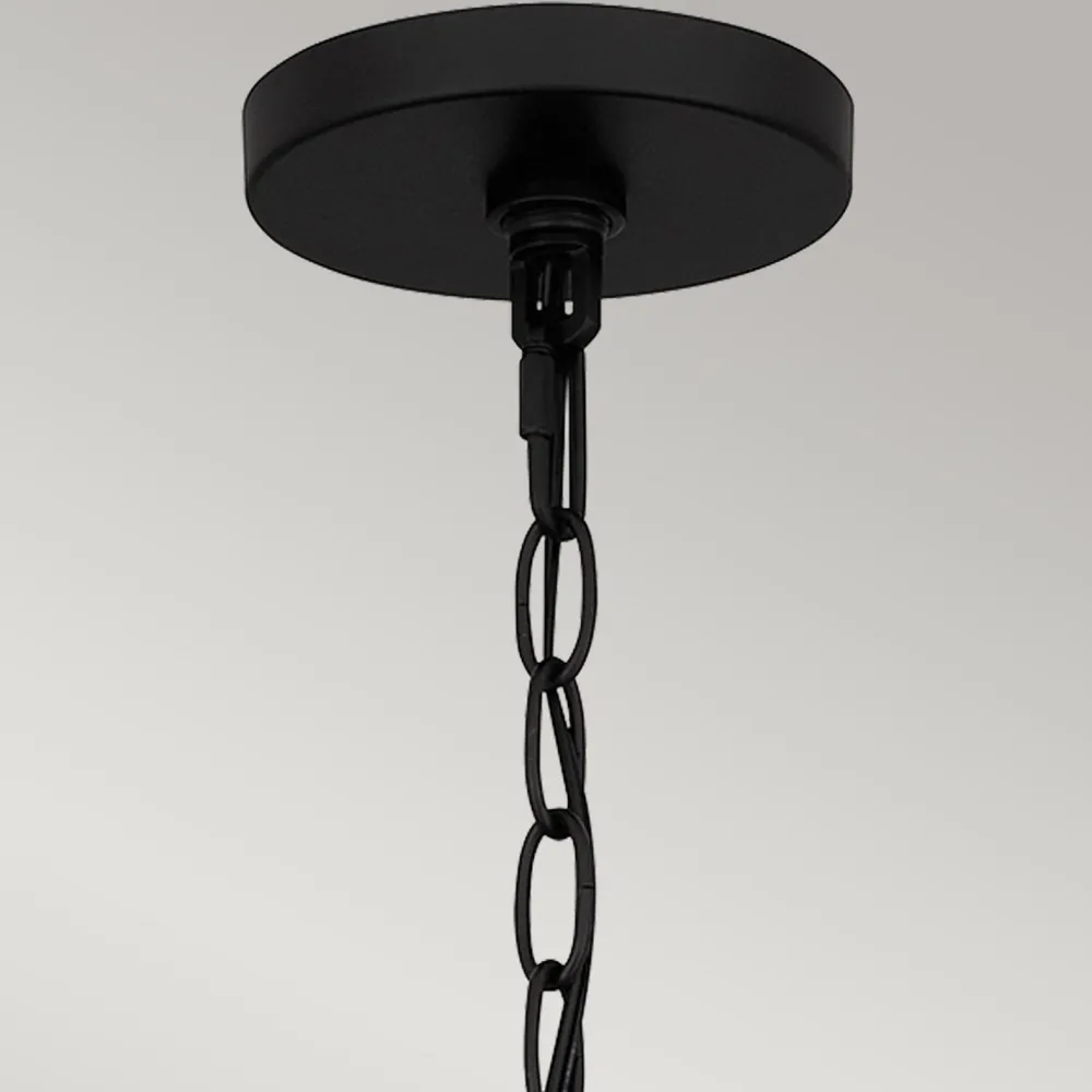 Clearance Elstead Pendelleuchte Seil Metall D: 50,8 cm H: max. 233,3 cm Boho