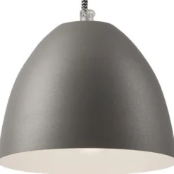 Outlet Lamkur Pendelleuchte Silber Metall 3-flmg Retro Esstisch