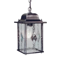 Elstead Pendelleuchte THOMPSON Kirchenglas IP43 außen* Vintage Lampen|Hängeleuchten Außen