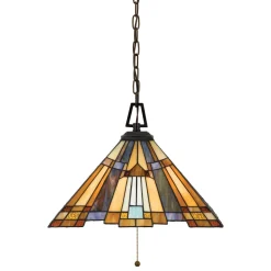 Elstead Pendelleuchte Tiffany Stil Bronze 3-flmg kürzbar* Hängelampen|Esszimmer Lampen