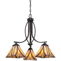 Elstead Pendelleuchte Tiffany Stil Esszimmer Höhe verstellbar* Designerlampen|Glaslampen