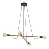 TK Lighting Pendelleuchte verstellbar Holz Metall L: 93 cm 4x E27* Hängelampen|Esszimmer Lampen