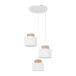Sale TK Lighting Pendelleuchte verstellbar Stoff Jute H: max. 1,1 m 3x E27